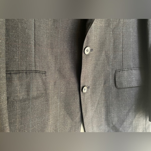 ‼️SOLD‼️Vintage Furmans Men's Two-Button Wool Blazer Suit Jacket Gray 42R - Picture 2 of 14